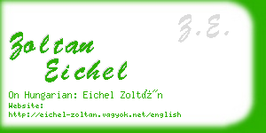 zoltan eichel business card